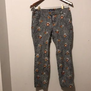 Pixie pants, print size 10. Business casual